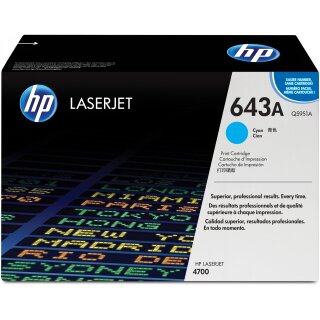 HP Toner 643A Q5951A Cyan bis zu 10.000 Seiten