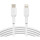 Belkin Lightning/USB-C Kabel PVC, mfi zertifiziert, 1m, weiß