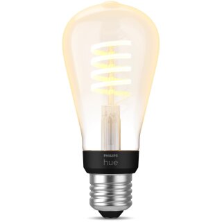 Philips Hue White Amb. E27 Einzelp. Edison ST64 Filam 300lm.