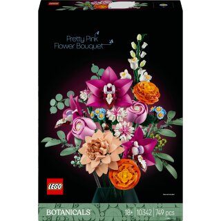 LEGO Botanicals Schöner Rosafarbener Blumenstrauß 10342