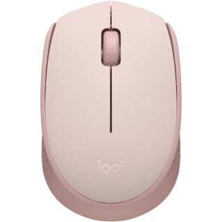 Logitech M171 Mouse right and left-handed optical 3 buttons wireless 2.4 GHz USB wireless receiver pink