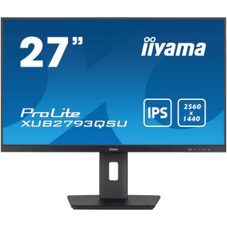 68,6cm/27" (2560x1440) Iiyama XUB2793QSU-B7 Business QHD IPS 1ms Black