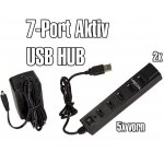 LogiLink USB 2.0 Hub 7-Port Aktiv Netzteil EIN/AUS Schalter