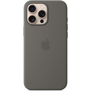 APPLE iPhone16 Pro Max Silicone Case with MagSafe - Stone Gray