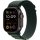 APPLE Watch Ultra 2 GPS + Cellular 49mm Black Titanium Case with Dark Green Alpine Loop - Medium