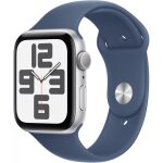 APPLE Watch SE GPS 44mm Silver Aluminium Case with Denim...