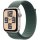 APPLE Watch SE GPS 44mm Starlight Aluminium Case with Lake Green Sport Loop