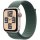 APPLE Watch SE GPS + Cellular 44mm Starlight Aluminium Case with Lake Green Sport Loop