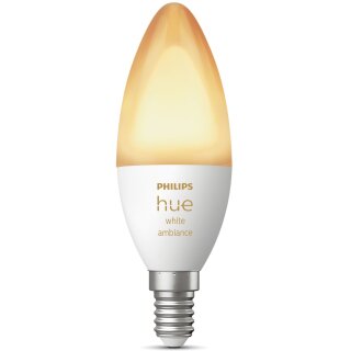 Philips Hue White Ambiance E14 Kerze Einzelpack 470lm