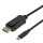 8K USB-C/DisplayPort Kabel 7680x4320 30Hz 1m schwa