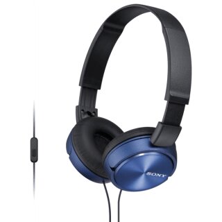 MDR-ZX310APL On-Ear 3,5mm blau Headsetfunktion