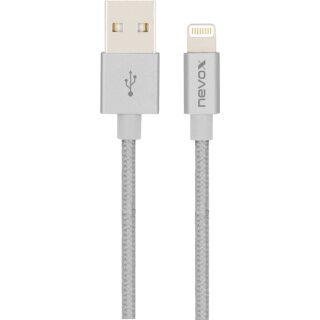 Lightning auf USB-Kabel 2m grau MFI