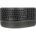 Logitech Wave Keys Keyboard wireless 2.4 GHz Bluetooth LE...