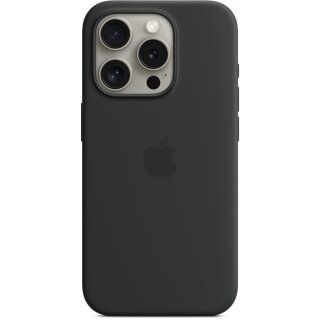 iPhone 15 Pro Silicone Case with MagSafe - Black