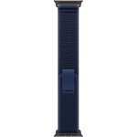 APPLE 49mm Blue TrailLoop-M/L - Black Titanium Finish