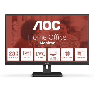 60,5cm/23,8 (1920x1080) AOC 24E3UM 16:9 4ms HDMI VGA DP VESA Full HD Black