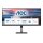 86,4cm/34" (3440x1440) AOC Value-line CU34V5C/BK 21:9 WQHD VA Curved 1ms 100Hz USB-C HDMI DP Speaker Black