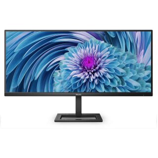 86,36cm/34" (3440x1440) Philips E Line 346E2LAE/00 21:9 WQHD VA 1ms 100Hz HDMI DP USB-C Speaker Black