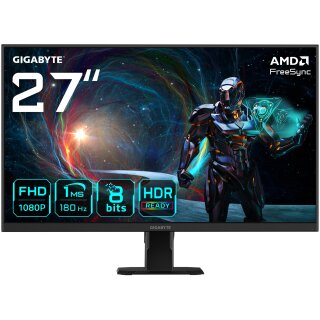 68,6cm/27" (1920x1080) Gigabyte GS27FA 16:9 FHD SS IPS 1ms 180Hz 2xHDMI DP Black