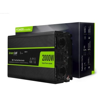 Green Cell KFZ Spannungswandler Power Inverter 12V > 230V 2000/4000W