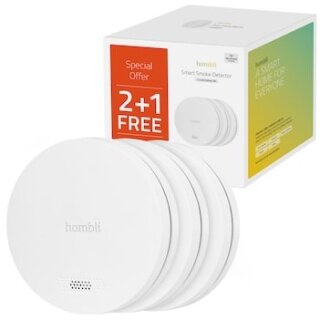 Hombli smarter Rauchmelder weiß (2+1 Promo Pack)