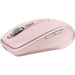 Logitech MX Anywhere 3S Mouse optical 6 buttons wireless Bluetooth rose