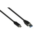 USB 3.0 an USB-C CU 2m schwarz