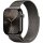 APPLE Watch Series 10 GPS + Cellular 46mm Slate Titanium Case with Slate Milanese Loop - S/M