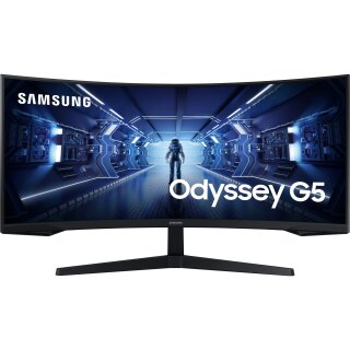86cm/34 (3440x1440) Samsung Odyssey C34G55TWWP Curved 21:9 1ms 144Hz HDMI DisplayPort VESA Ultra WQHD Black