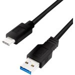 USB 3.2 Gen1 Type-C Kabel C/M zu USB-A/M 1m sw