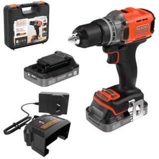 Black&Decker Akku-Bohrschrauber 18V 2x2Ah.2G.Kof BCD382D2XK