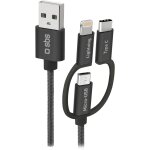 USB zu Micro-USB (Lightning/USB-C) Kabel 1,2m weiß