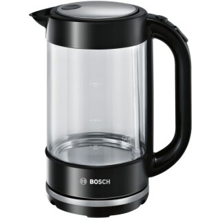 Bosch Wasserkocher TWK70B03 1,7 l Glas/Schwarz