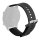 Puro Icon Silicon Armband Universal 20mm schwarz