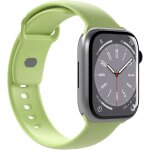 Puro Silicon Armband Apple Watch 42/44/45/49mm hellgrün