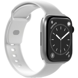 Puro Silicon Armband Apple Watch 42/44/45/49mm weiß