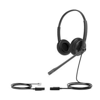 Yealink YHS34 Lite Dual Headset kabelgebunden QD zu RJ12