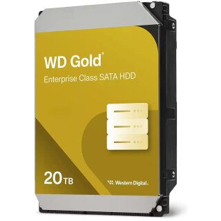 WD Gold 20TB HDD SATA 6Gb/s Enterprise 8.89cm 3.5Zoll 512MB cache