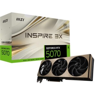 RTX 5070 12GB MSI Inspire 3X OC GDDR7 3 Fan