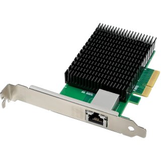 Netzwerkadapter GNC-0210 10-Gigabit PCIe 1xRJ45 sw