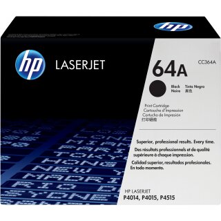 HP 64A original LaserJet Toner cartridge CC364A black standard capacity 10.000 pages 1-pack Smart Printing Technology