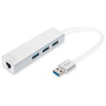 Digitus DA-70250-1 USB 3.0 HUB 4-Port 3xUSB 3.0;...