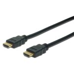 DIGITUS HDMI Anschlusskabel mit Ethernet , 4K 60Hz, 1m, sw