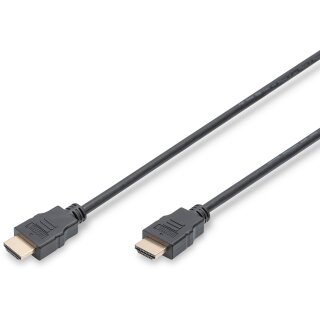 DIGITUS HDMI High Speed mit Ethernet Anschlusskabel, 3m, sw