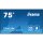 IIYAMA 189.3cm(75") LH7575UHS-B1AG 16:9 3xHDMI+DP+2xUSB IPS retail (Speditionsversand)