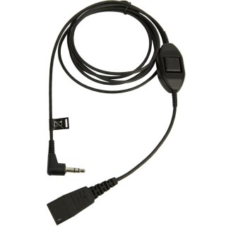Jabra Anschlusskabel QD auf 3.5mm Klinke glatt 1.5m