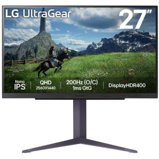 LG 27" 27GS85QX-B Ultragear Gaming WQHD HDMI DP IPS 16:9