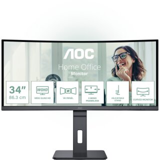 AOC 86.0cm (34") CU34P3CV 21:09 HDMI+DP+USB-C VA Curved retail