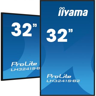 IIYAMA 80.0cm (31.5") LH3241S-B2 16:9 3xHDMI+USB IPS schw. retail