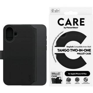 CARE Tango Wallet Case MagSafe iPhone 16 Plus schw